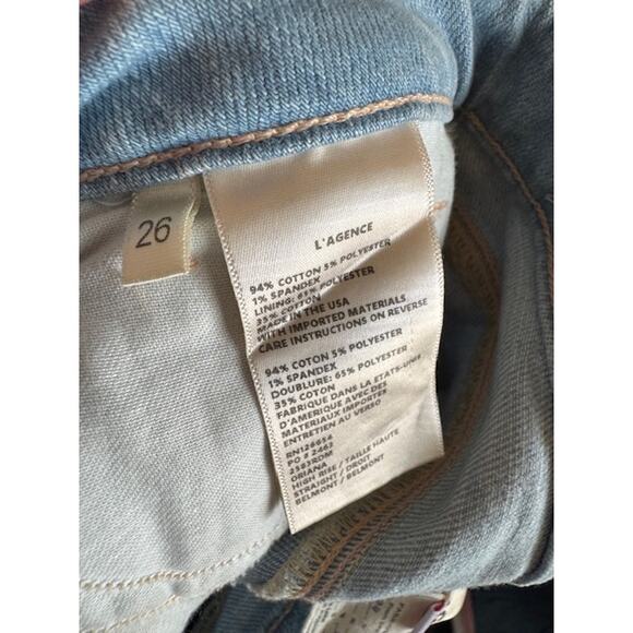 L'Agence Oriana High Rise Straight in Belmont Size 26 - Picture 9 of 9